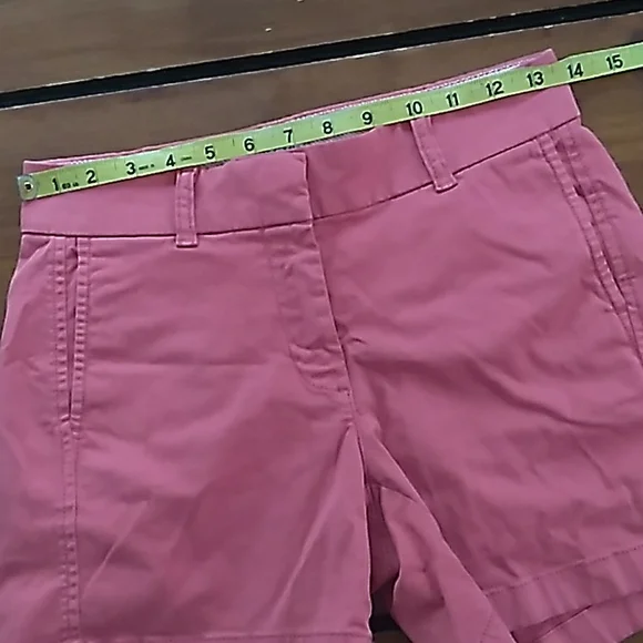 J Crew Shorts Sz 00 Dusty Rose 🌹 Red Pink color - Picture 5 of 6